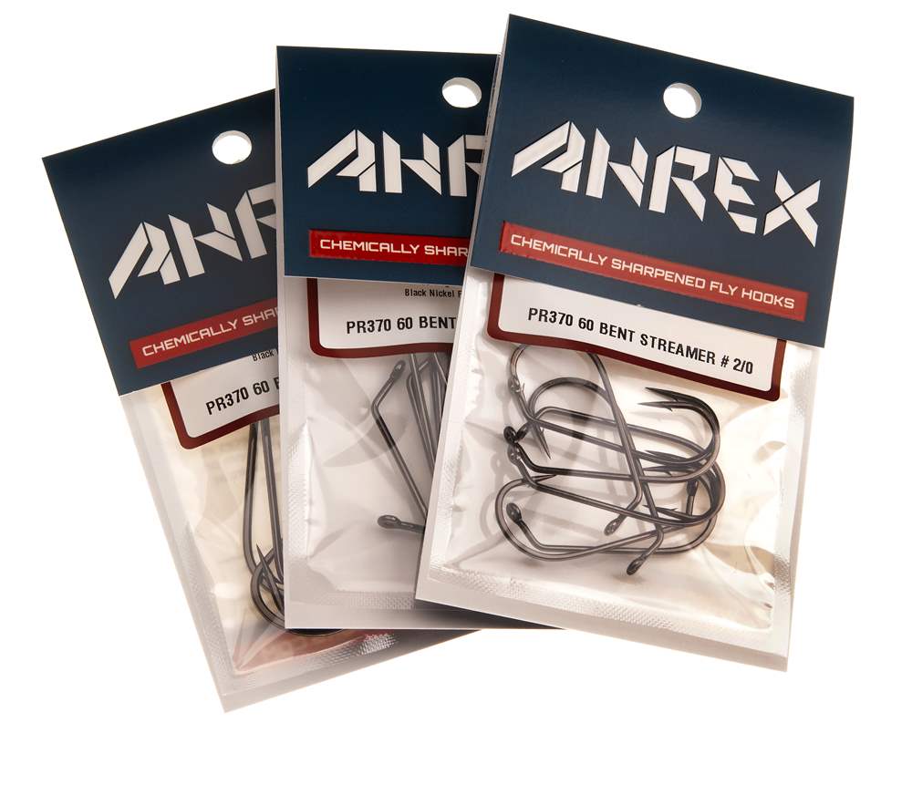 Ahrex Pr370 60 Degree Bent Streamer #6/0 Fly Tying Hooks